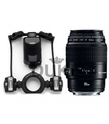 CANON KIT MACRO FLASH MT-24 + OBJETIVO EF 100MM F/2.8 MACRO USM