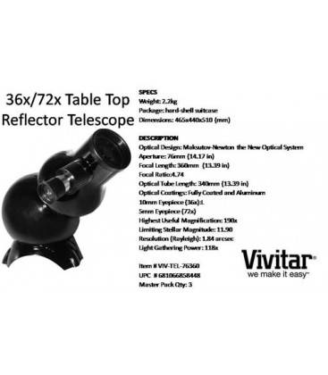 VIVITAR TELESCOPIO 76360