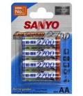 SANYO BLISTER 4 PILAS RECARGABLES R6/2700mA