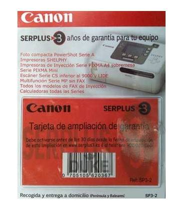 CANON GARANTIA 3 AÑOS POWERSHOT SERIE A/IMPRES. SELPHY/INYEC. (SP3-2)