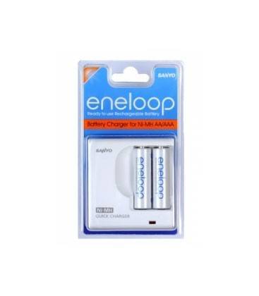 SANYO ENELOOP CARGADOR + 2 PILAS AA