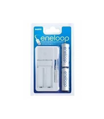 SANYO ENELOOP CARGADOR USB + 2 PILAS AA