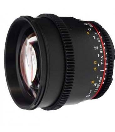 SAMYANG 85mm T1.5 V-DSLR II PARA CANON