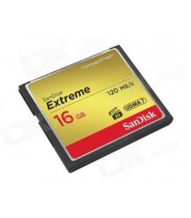 SANDISK COMPACT FLASH EXTREME 16GB/120MB/s.