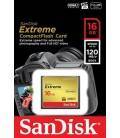 SANDISK COMPACT FLASH EXTREME 16GB/120MB/s.