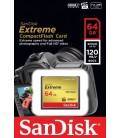 SANDISK COMPACT FLASH EXTREME 64GB 120MB/s