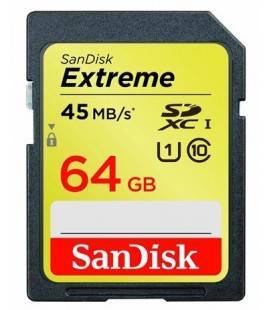 SANDISK SDXC EXTREME 64GB UHS-1 45MB/s