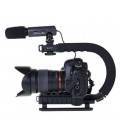 GLOXY GRIP ESTABILIZADOR PROFESSIONAL MOVIE MAKER PARA CANON Y NIKON (NEGRO)