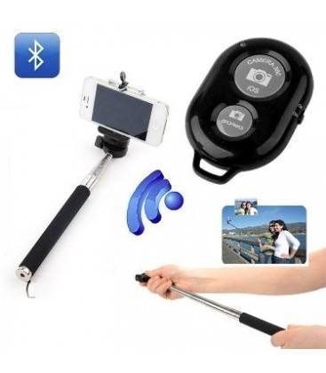 SELFIE KIT MONOPOD Y DISPARADOR BLUETOOTH NEGRO