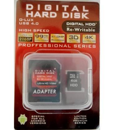 HDD TARJETA MEMORIA MICRO SD 4GB (Class10)