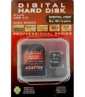 HDD TARJETA MEMORIA MICRO SD 64GB (Class10)