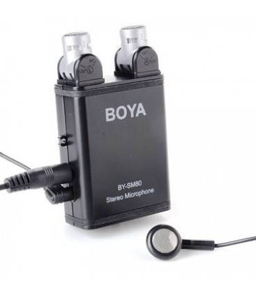 BOYA MICROFONO ESTEREO CON CAPTACION VARIABLE BY-SM80