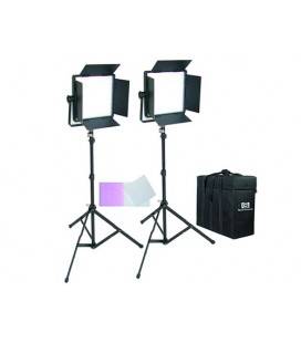 CROMALITE KIT 2 PANEL LED CN-600SA CON ALETAS LUZ DIA + MALETA