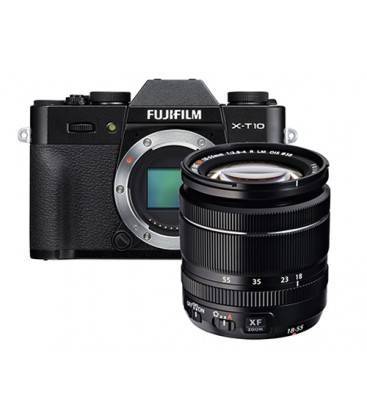 FUJIFILM CAMARA EVIL X-T10 + XF 18-55 F2,8-4 NEGRO PLATA