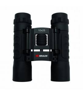 BRAUN 10X25 PRISMATICOS NEGRO