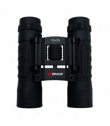 BRAUN 10X25 PRISMATICOS NEGRO