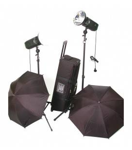 CROMALITE KIT 2 FOCOS LED STUDIO COOLED HPL1600/200 