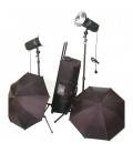 CROMALITE KIT 2 FOCOS LED STUDIO COOLED HPL1600/200 