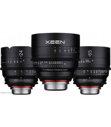 SAMYANG KIT XEEN PARA CINE 24mm, 50mm, 85mm PARA CANON