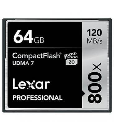 LEXAR PROFESSIONALTARJETA CF 64GB 800X 120MB/s