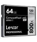 LEXAR PROFESSIONALTARJETA CF 64GB 800X 120MB/s