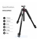 MANFROTTO TRIPODE CON ROTULA MK055 PRO3-3W