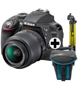 NIKON D3300 + AF-P 18-55DX + TRIPODE + FUNDA + EBOOK