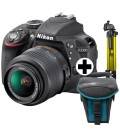 NIKON D3300 + AF-P 18-55DX + TRIPODE + FUNDA + EBOOK