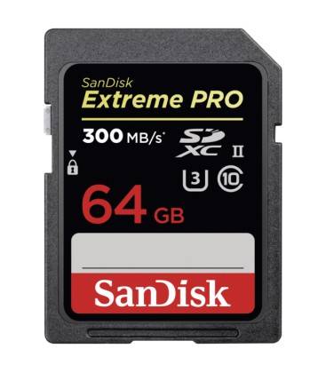 SANDISK TARJETA EXTREME PRO SDHC 64GB 300MB UHS-II SDS