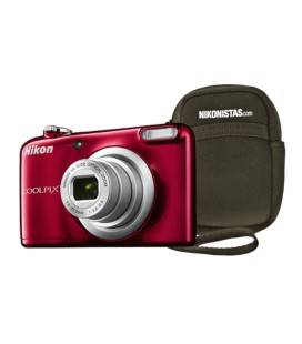 NIKON COOLPIX A10 ROJA + FUNDA 