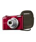 NIKON COOLPIX A10 ROJA + FUNDA 