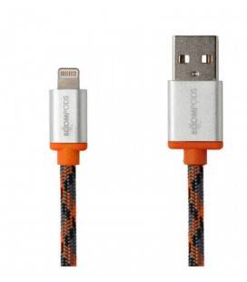 BOOMPODS CABLE RETRO LIGHTNING APPLE-NARANJA