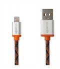 BOOMPODS CABLE RETRO LIGHTNING APPLE-NARANJA