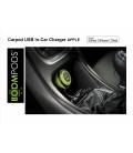 BOOMPODS CARGADOR APPLE DE COCHE 2 USB VERDE