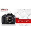 CANON EOS 1200D + 18-55 IS II + EFS 55-250IS II + SD 8GB 