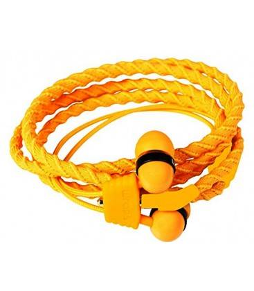 WRAPS AURICULARES CON MICRO /COLOR AMANECER NARANJA Y PULSERA 