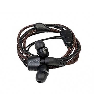 WRAPS AURICULARES /PULSERA NATURAL ANTI ENREDOS. MARRON