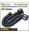 PIXEL FC-311/S E-TTL CABLE EXTENSIBLE PARA FLASH CANON 3.6M