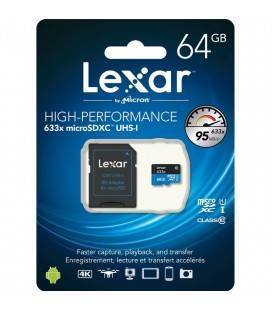 LEXAR TARJETA MICRO SDXC 64GB (633x)