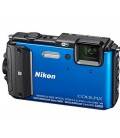 NIKON AW 130 AZUL KIT CON FUNDA-SOPORTE BICI Y ARNES DE PECHO