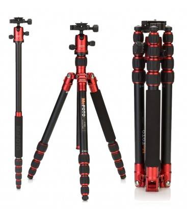 MEFOTO TRIPODE KIT ROADTRIP CLASSIC KIT RED (ROJO)