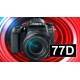 CANON EOS 77D + 18-135 IS USM NANO + ESTUCHE REFLEX