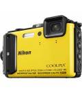 NIKON AW 130 AMARILLO KIT CON FUNDA-SOPORTE BICI Y ARNES DE PECHO