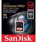 SANDISK EXTREME PRO® SDHC™/SDXC™ 128GB 95MB/S UHS-I (ESPECIAL 4K VIDEO)