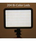 TRIOPO LED TTV-204 -BICOLOR + BATERIA + CARGADOR