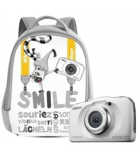 NIKON COOLPIX W100 BLANCA KIT + MOCHILA