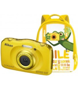 NIKON COOLPIX W100 AMARILLO KIT + MOCHILA