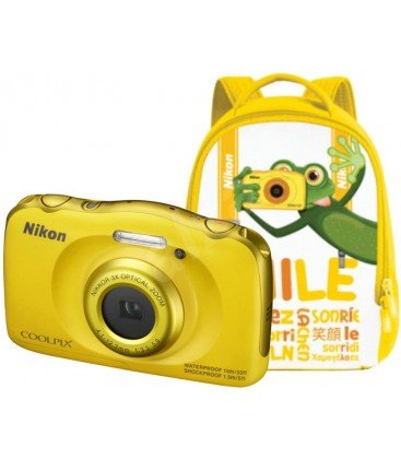 NIKON COOLPIX W100 AMARILLO KIT + MOCHILA