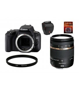 CANON EOS 200D + TAMRON 18-270 DI II VC + BOLSA MANFROTTO ESSENTIAL HOLSTER S + SD 16GB HD VIDEO + FILTRO UV