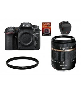 NIKON D7500 CUERPO + TAMRON 18-270MM F/3.5-6.3 DI II VC PZD + BOLSO TAMRON + SD 16GB HD VIDEO + FILTRO 62MM UV 